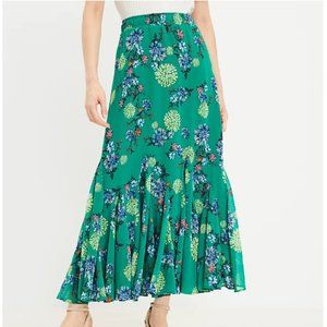 Loft Godet Midi Skirt